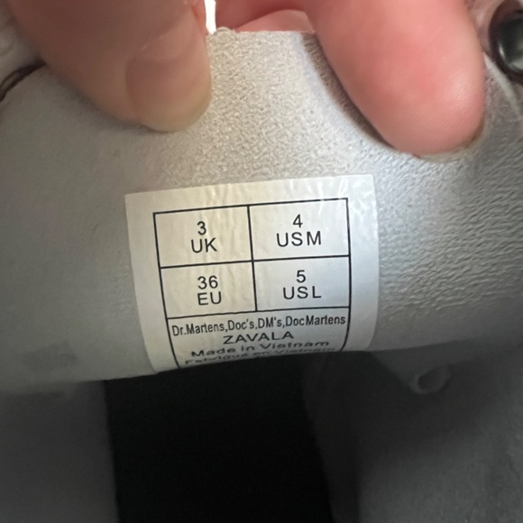 White Dr Martens Boots - Picture 6 of 6